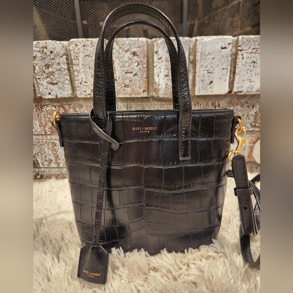 SOLD❄️ YSL Black Mini Toy Tote Bag